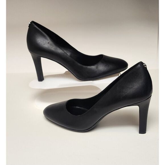 Michael Kors Black Leather Chantal Flex Leather Heel Pump Size 9M - Picture 5 of 13